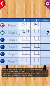 My Bowling Scorecard App