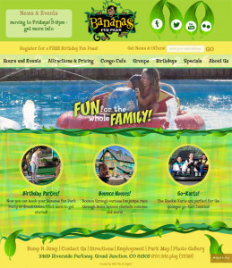 Bananas Fun Park Website