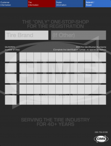 CIMS Tire Registration App