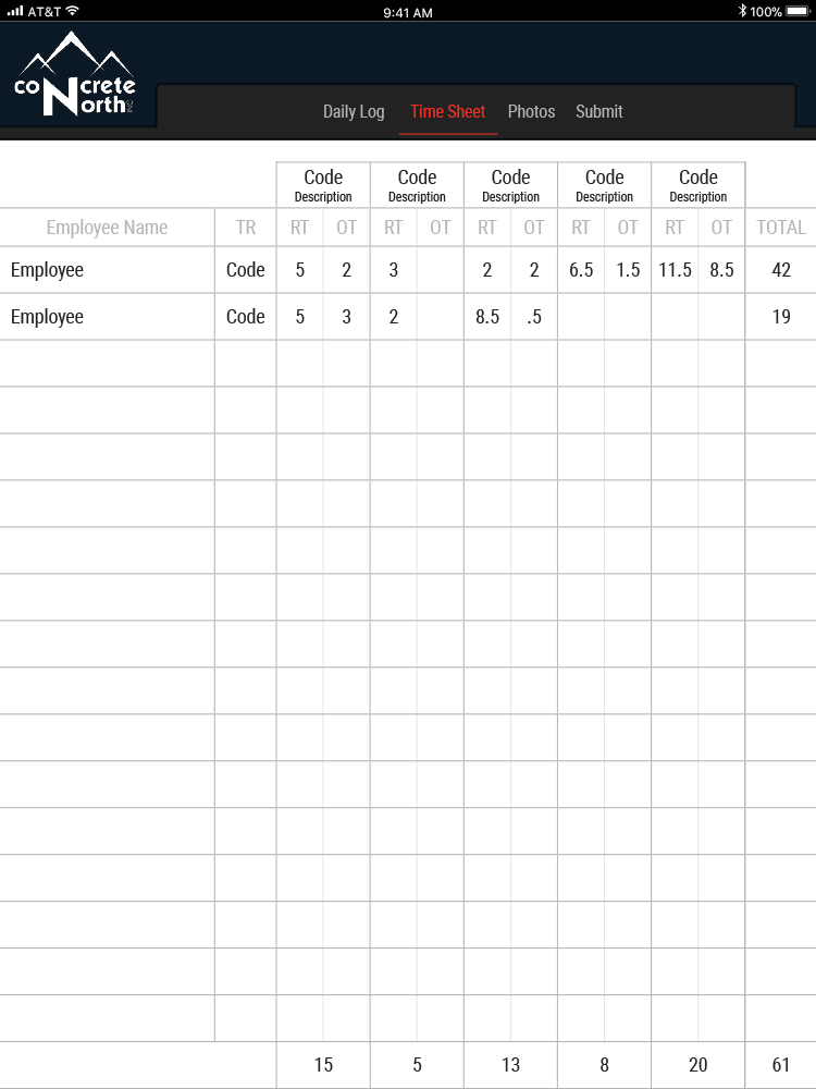 Concrete North Mobile App