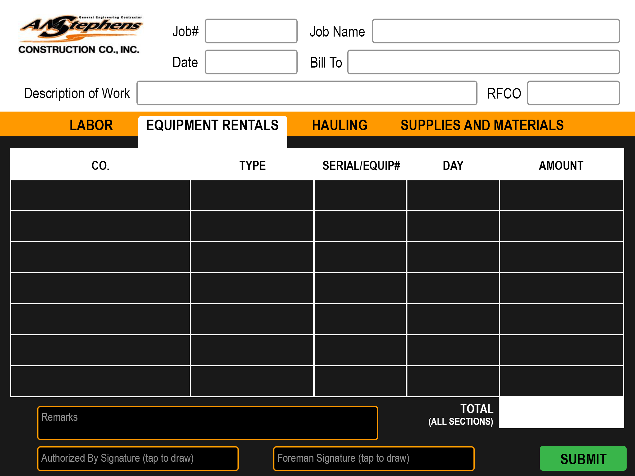 AMS Daily Field Report App