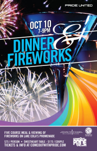 Dinner and Fireworks Flyer