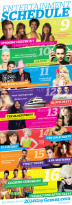 Gay Games 9 Entertainment Schedule