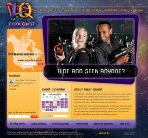 Laser Quest Website