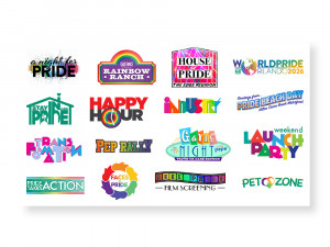 Come Out With Pride Logos