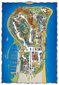 Cedar Point illustrated map (courtesy Cedar Point)