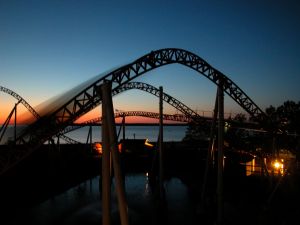 Cedar Point Maverick sunset