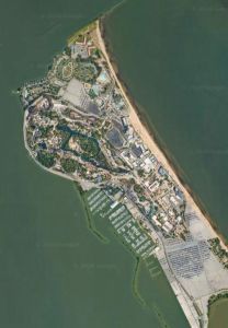 Cedar Point satellite map (courtesy Google)