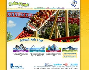 Cedar Point website 2008 design