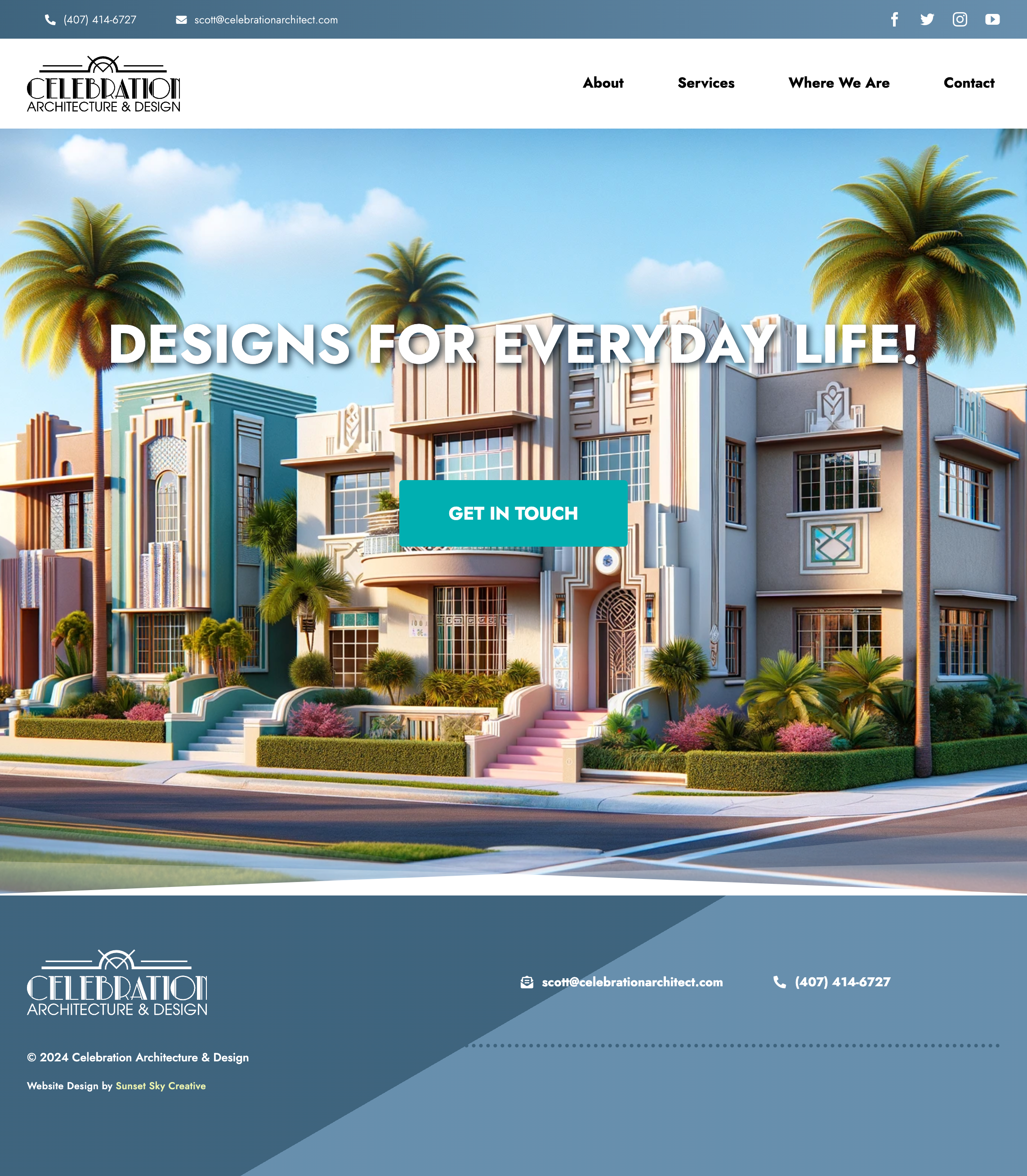 Celebration Architect Website
