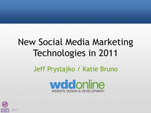 IAAPA Presentation - Social Media Marketing Technologies